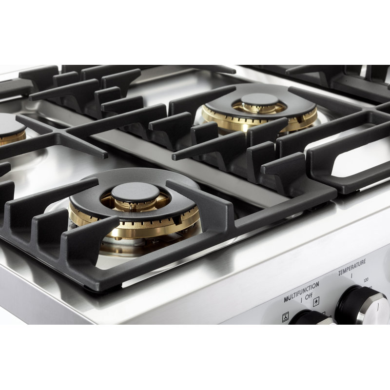 Verona Ultima 36" 5 Burner Single Dual Fuel Range, White