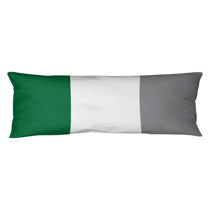 Polyester Medium Pillow, Green/White/Silver, Philadelphia Football