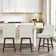 Aleksy Swivel Upholstered Counter Stool with Solid Wood Frame