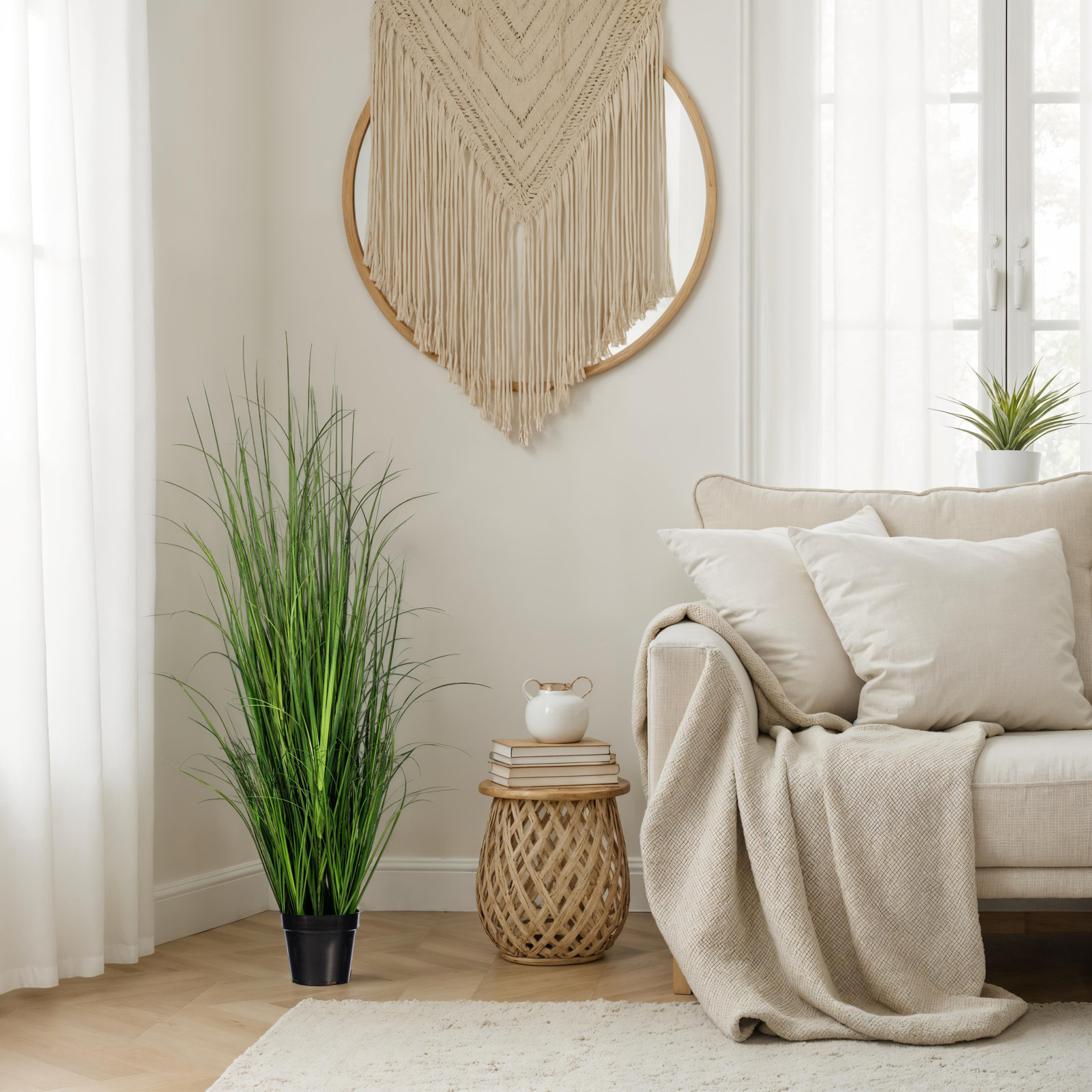 Lemongrass Plant in Pot, 48" H x 9" W x 9" D