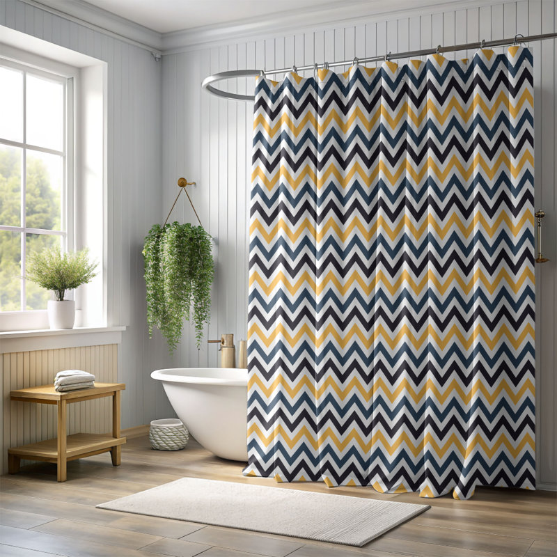 Rideau de douche Twilight Trellis - Premium, H 74 po x l 71 po