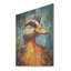 Portrait de canard bleu et jaune I - animal canard sur bois-1020644967