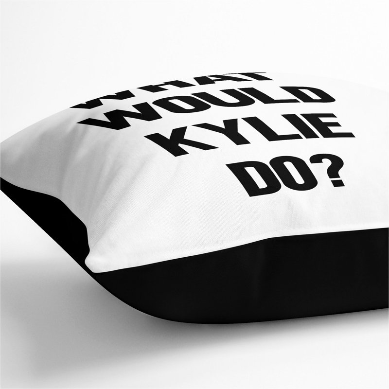 Kylie Scatter Cushion, 55cm H x 55cm W x 20cm D, Black