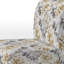 Fauteuil de chambre rembourré blanc et doré Mandalas II blanc et doré