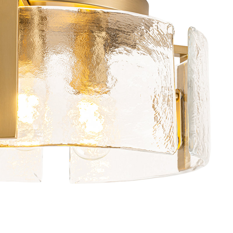 Semi Flush Mount, Brass