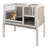 38" L Wooden 2-Story Guinea Pig Cage Indoor with Stand, Rabbit Hutch with Ramp & Hideout, Small Animal Habitat with Leak-Proof Pull-Out Tray