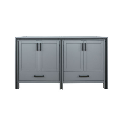 Double Bathroom Vanity with Wood Top