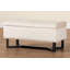 Repose-pieds de rangement rectangulaire en velours de 35 po de largeur Kishia-865419386