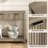 Denise 47.2" Console Table with 3 Fluted Drawers-468945037