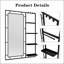 Armoire à pharmacie murale avec miroir, tablettes réglables et cadre en aluminium durable pour un rangement moderne-2116291716