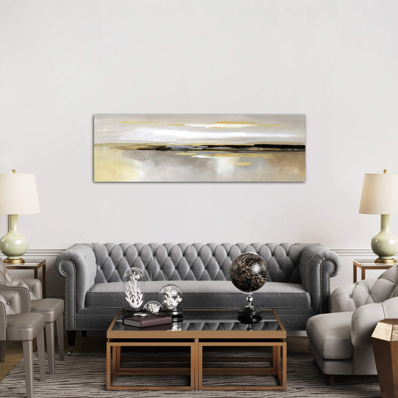 Lining by Nan - Wrapped Canvas Panoramic Painting, 30.48 cm H x 91.44 cm W x 1.91 cm D
