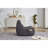 Bean Bag Chair For Adults With Armrests - Oversized Comfy Beanbag Lounge Lazy Floor Sofa Accent Chair For Living Room, Bedroom (Gray)