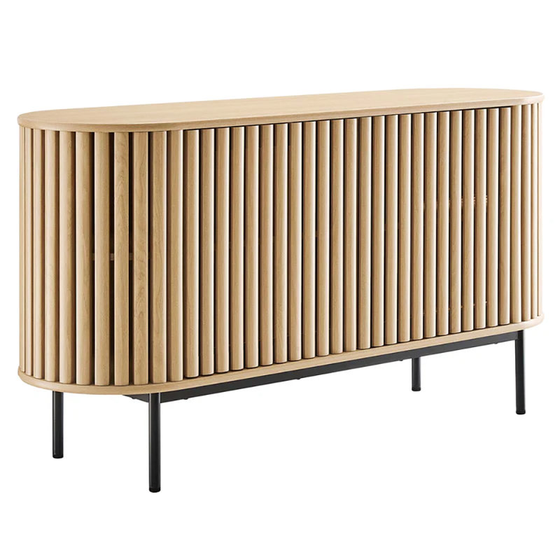 Solid Wood Sideboard Cabinet TV Console Natural Pine Wood