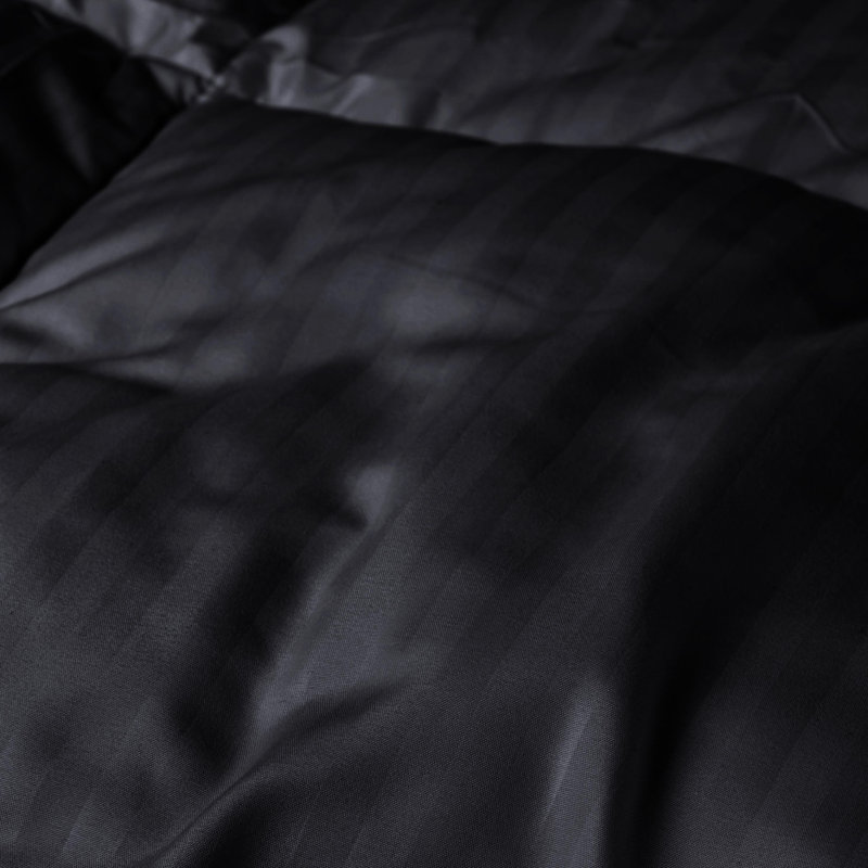 Insertion de couette en duvet synthétique réversible Blue Nile Mills, Édredon simple extra long, Noir