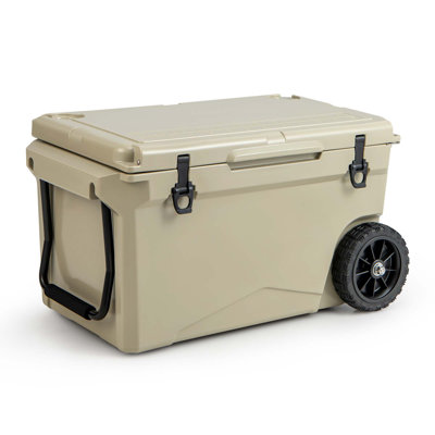 Glacière à glace sur roulettes 75 Quarts Costway