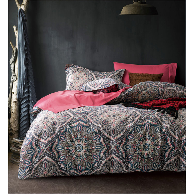  Ensemble de housse de couette gris, Cal. King Duvet Cover + 2 King Shams
