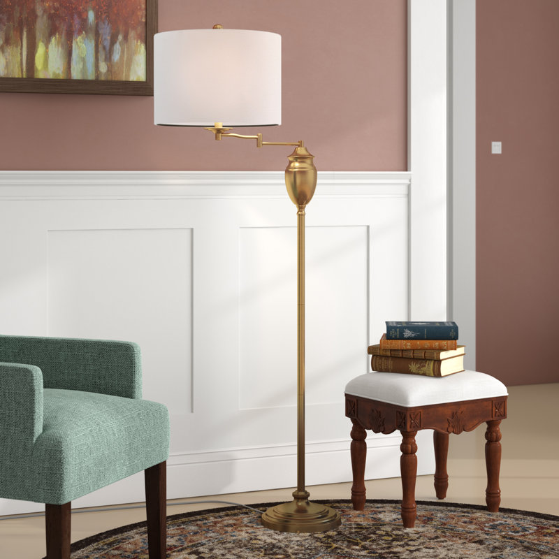 Lampe sur pied avec bras articulé 60 po Galindo