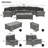 Kerstanski Wicker Sofa Set with Various Seating and Functional Tables