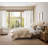 Linen blend crushed textured semi sheer curtains Neutral Modern Farmhouse for Living room Bedroom Darpes-237910327-237910320