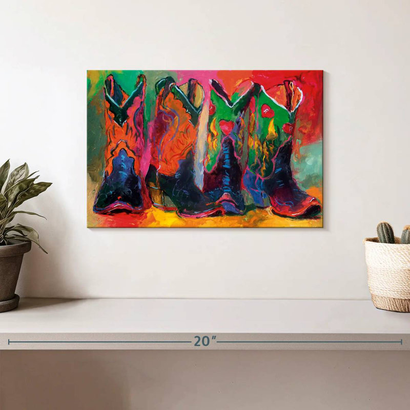 Lelar Boots, 8" H x 12" W
