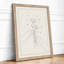 Hands Holding Bloom Botanical - Framed Print-421456675-421456702