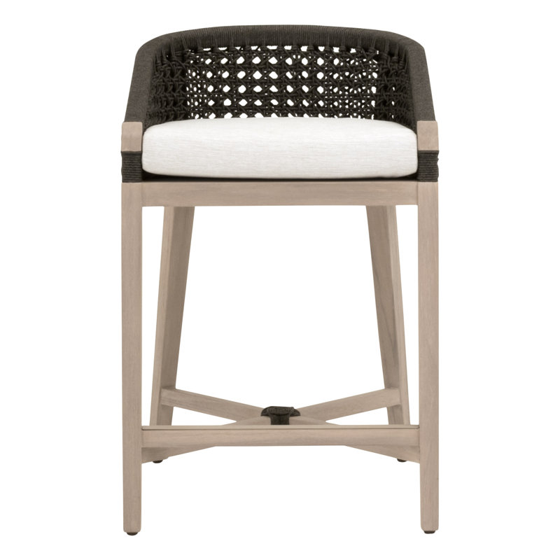 Tabouret de comptoir d'extérieur Montecito, Gris