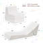 Canapé-lit pliable beige en velours Teddy