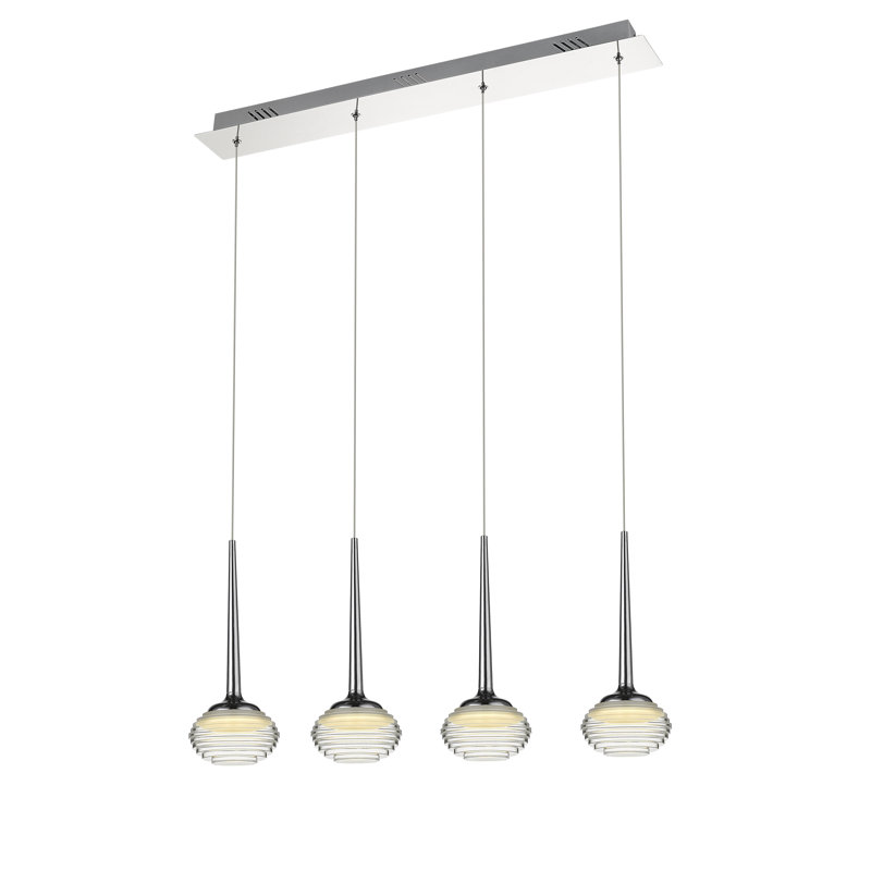 Lilla 4 - Light Chrome LED Kitchen Island Pendant
