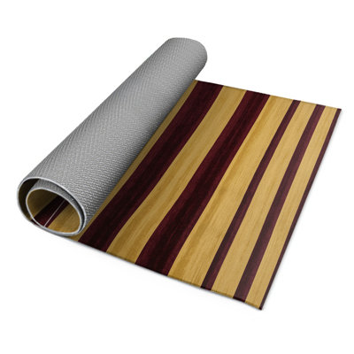 Tapis intérieur / extérieur brun HorizontalStripes