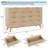 54" Fluted 9 Drawer Wood Dresser with Metal Handles & Curved Profile, Modern TV Stand-1608360550