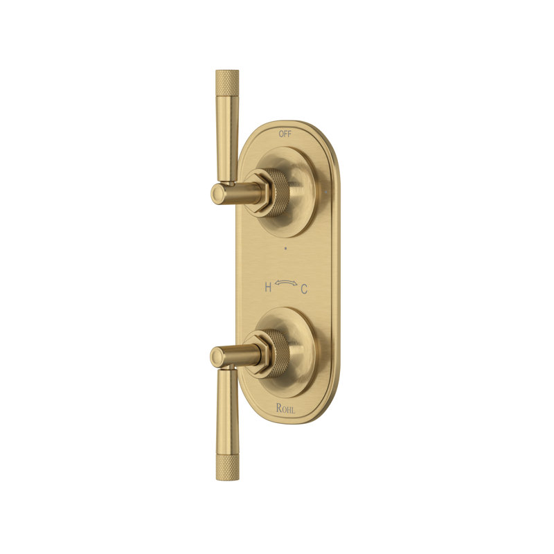 Graceline® 1/2" Thermostatic Trim with Diverter, Antique Gold
