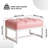 Rectangle Ottoman with Stable Metal Frame-1357254271-1357254264