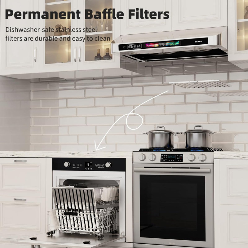 Hotte sous un meuble convertible Waveflower 900
