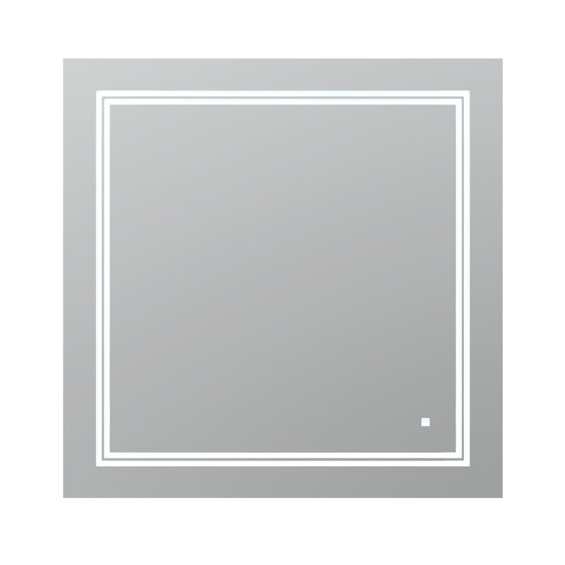 AQUADOM Soho LED Mirror with Defogger and Dimmable, Backlit + Front Lit.