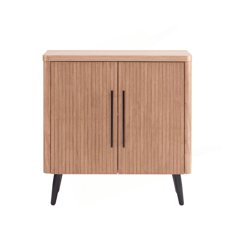 Jodie 31" Fluted Accent Cabinet, Maple
