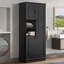 Grande armoire de rangement avec tablettes réglables-2103332479