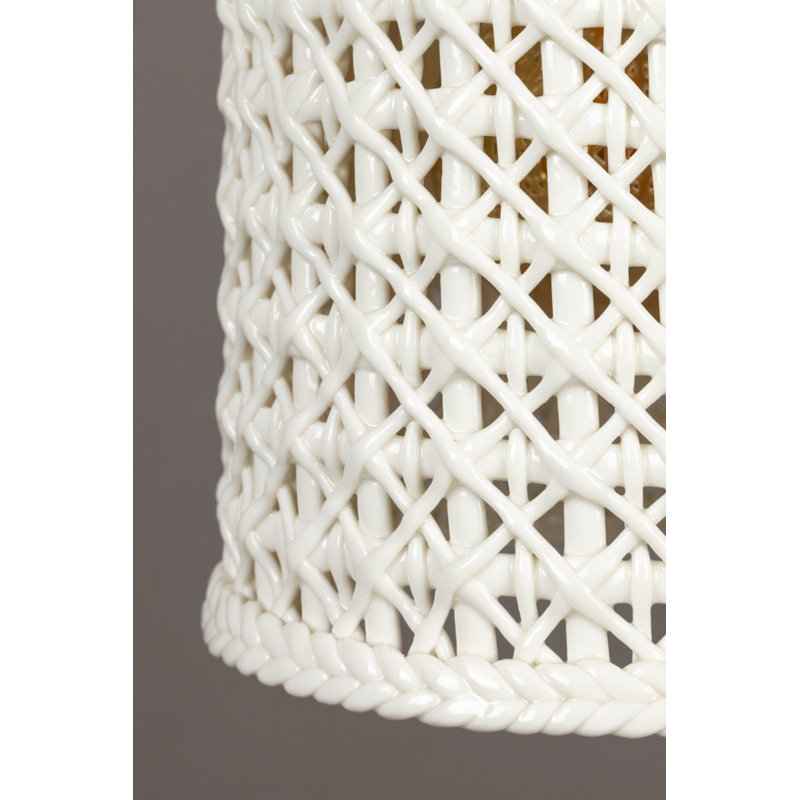 Luminaire suspendu cylindrique simple 1 lumière Poppy