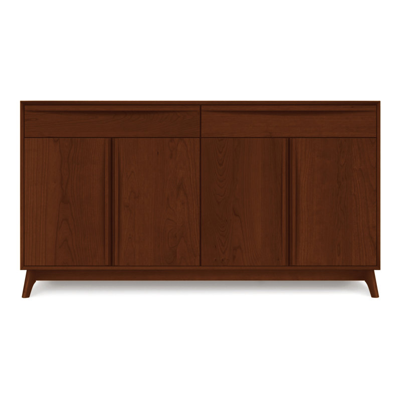 Catalina 66.13'' W Solid Wood Sideboard, Cognac Cherry