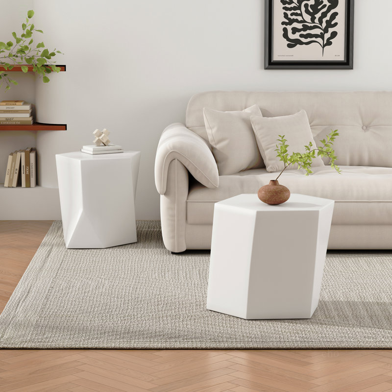 Ensemble de tables basses Modern Mgo, White
