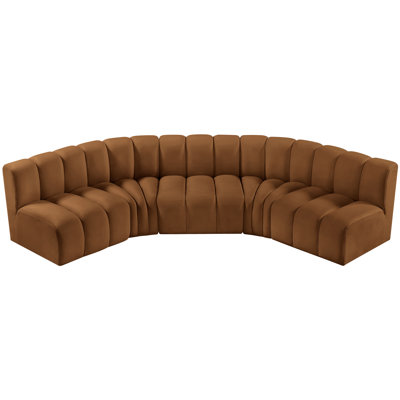 Hridaan Upholstered Curved Sectional Reversible