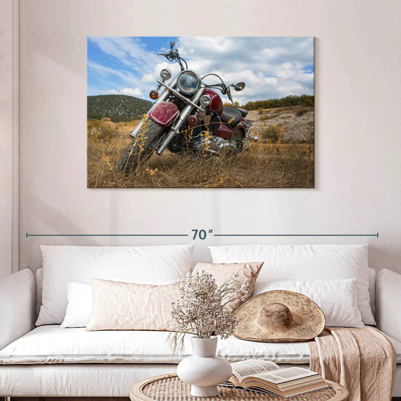 Moto classique Mehar, H 30 po x l 45 po