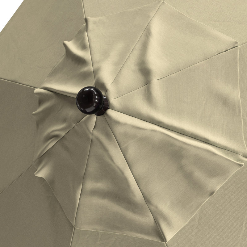 Parasol de marché octogonal 9 pi Ilsa, Beige antique