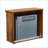 Electric Fireplace TV Stand, 28-Inch Modern Media Center | Dark Oak Particle Board