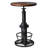 Dining Table Pine Round Solid Wood Top Metal Base Dining Table-86560746