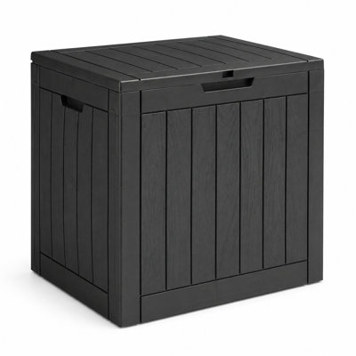 40 Gal Weatherproof Deck Box – Lockable Resin Storage for Patio Cushions, Garden Tools & Packages