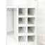 Multi - Purpose Expandable Pull Out Kitchen Pantry Storage, Organizer With Glass Doors, 8.25 In Width, 70.68 Height, 140.99 Lb Weight, White, Particle Board + Functional Organizer, Cabinet