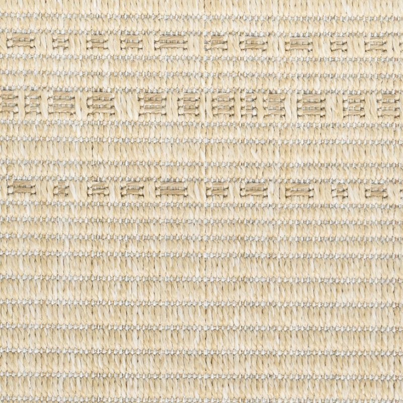 Tulum Striped Indoor/Outdoor Area Rug, Runner 2' x 6', Ivory/Cream