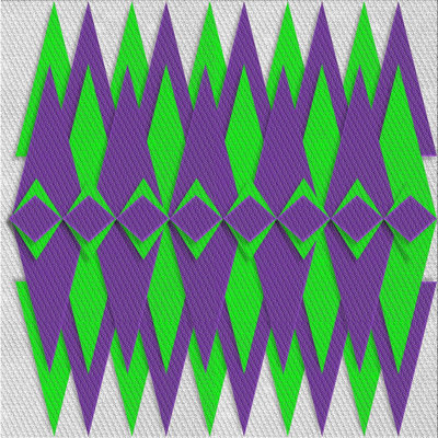 Tapis mauve à motif géométrique Knowle
