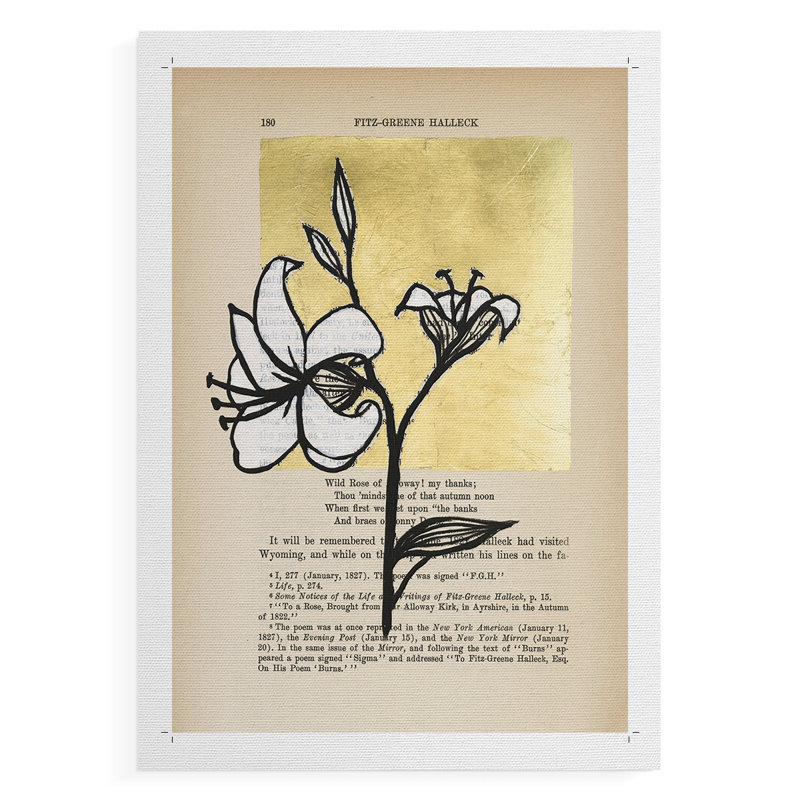 Floral Diary IV - Impression sur toile seulement - NON-CADRE, H 48 po x l 32 po