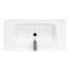 Meuble-lavabo de 32 pouces avec lavabo en céramique lisse, robinet texturé, 2 portes et un grand espace de rangement, armoire de rangement en métal blanc de haute qualité